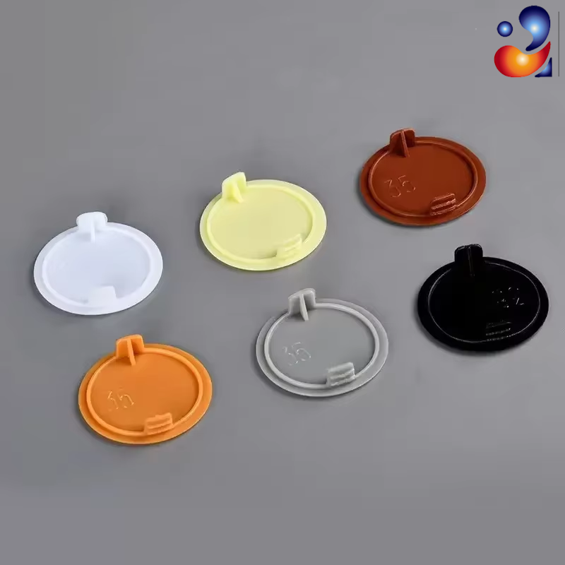 Furniture Hardware Fitting - 가정용 원형 플라스틱 가구 힌지 장식