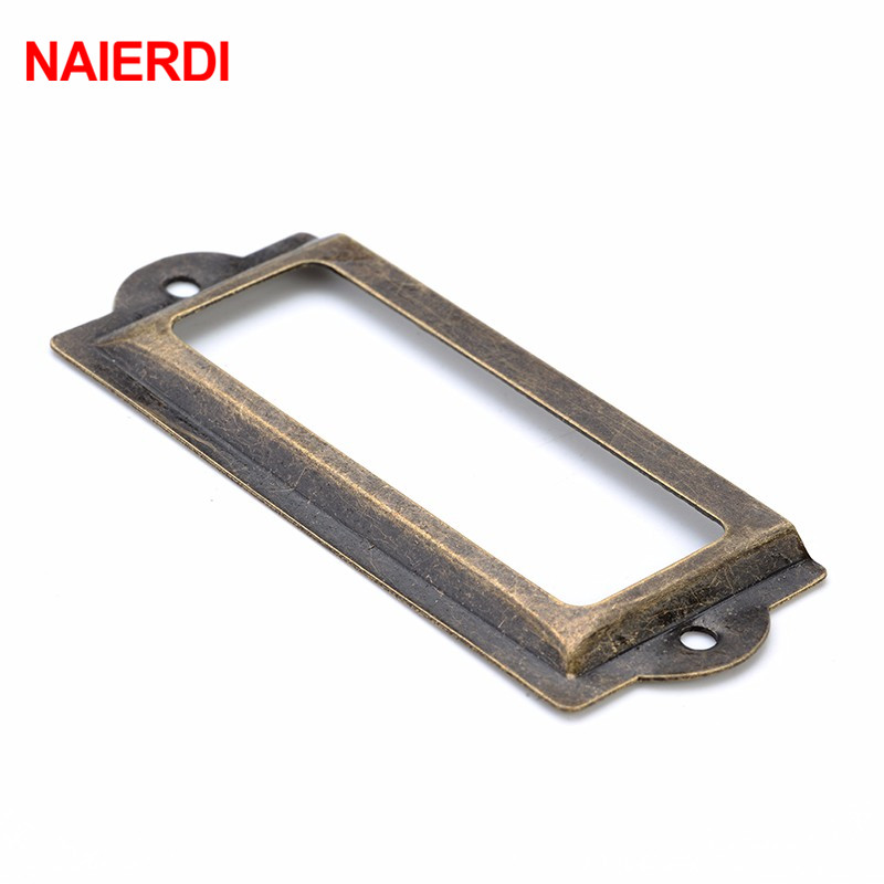 Furniture Hardware Names - NAIERDI 82*30mm 핸들 골동품 황동 금속