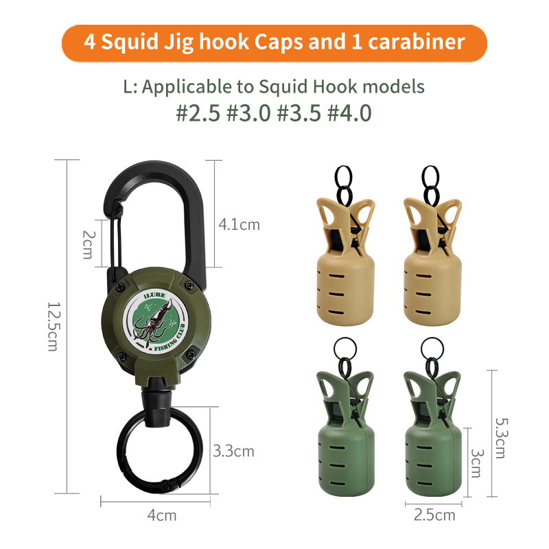 4pcs 텔레스코픽 오징어 지그 미끼 버클 보호 키트  - Furniture Hardware Jig 리뷰 및 가격