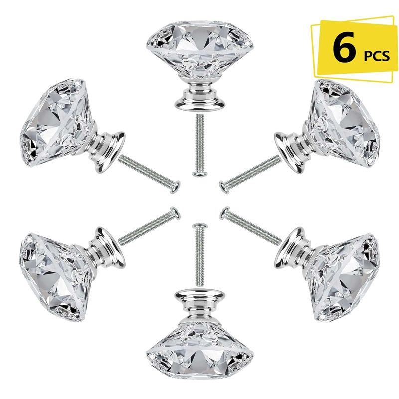 6Pcs 나사가있는 캐비닛 손잡이 30mm 원형 서랍  - Furniture Hardware Jig 리뷰 및 가격